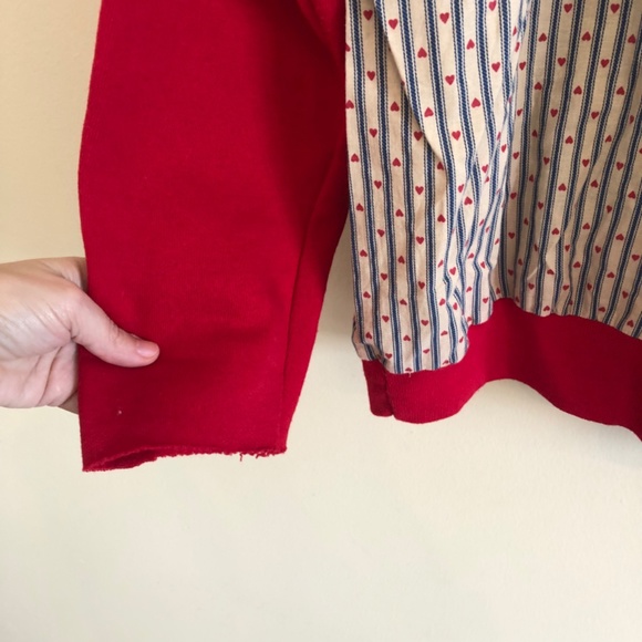 Vintage handmade heart sweatshirt - Picture 3 of 5